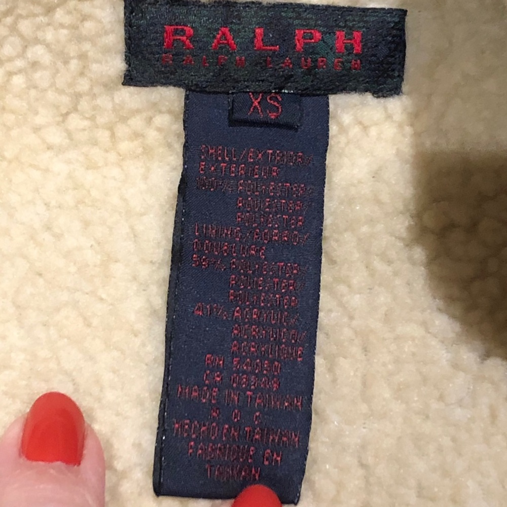 Ralph Lauren Faux Suede Shearling Vest. XS - Picture 5 of 5
